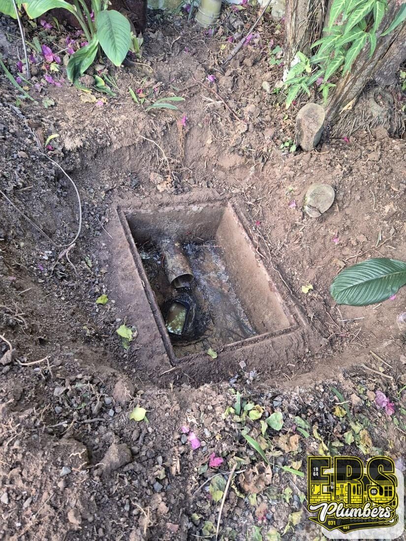 Blocked sewer line opened by ERS Plumbers in Durban North